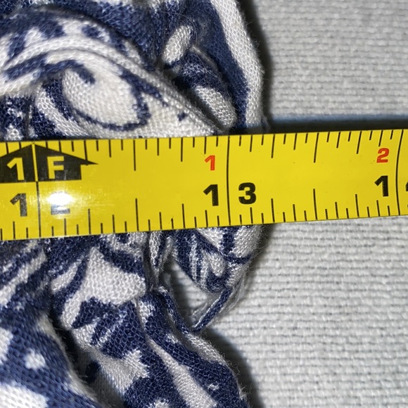 Cali 1850 Women's Navy/ White Linen/ Viscose Beach Boho Pants Size XS - Picture 6 of 9